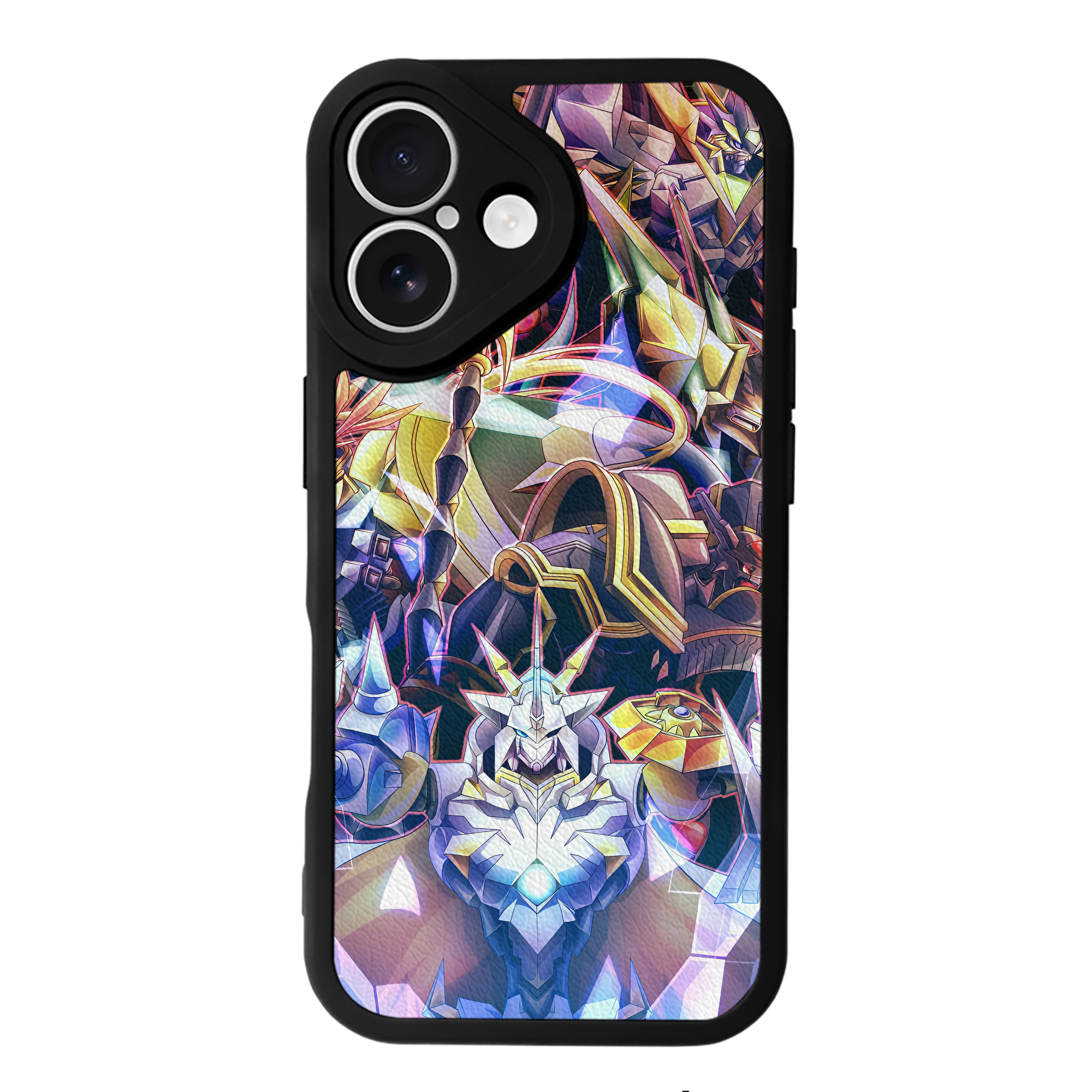 （画像用） Digimon デジタルモンスター/デジモン 【iPhone 16シリーズ対応】シリコンスマホケース（レザー調） 材質：シリコン